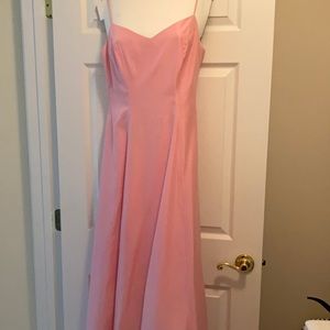 Long pink gown